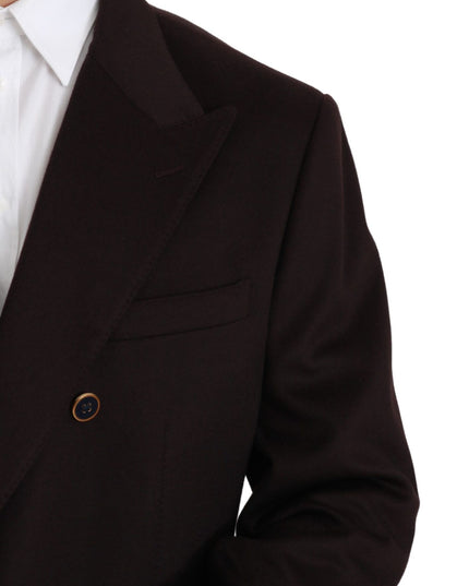 Dolce & Gabbana Bordeaux Cashmere Coat TAORMINA Blazer