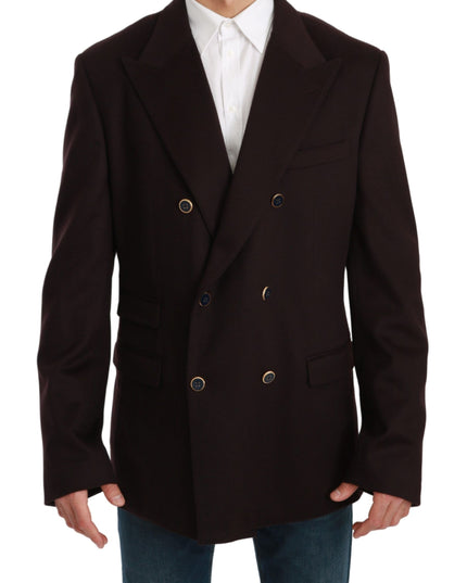 Dolce & Gabbana Bordeaux Cashmere Coat TAORMINA Blazer
