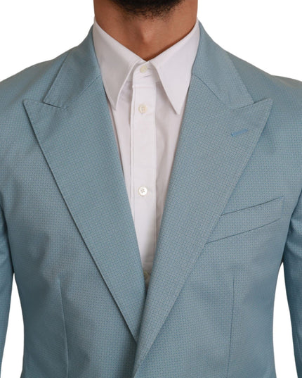 Dolce & Gabbana Blue Slim Fit Coat Jacket MARTINI Blazer