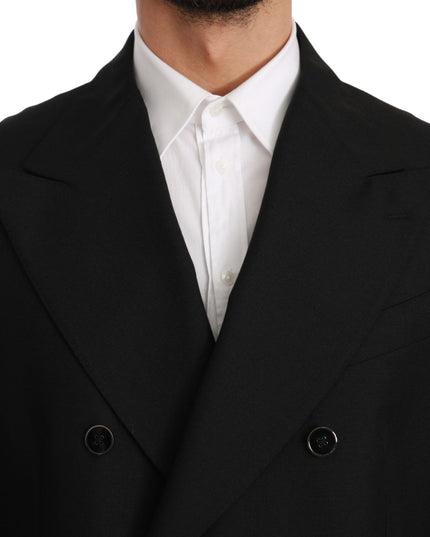 Dolce & Gabbana Black Slim Fit Jacket Coat Wool Blazer