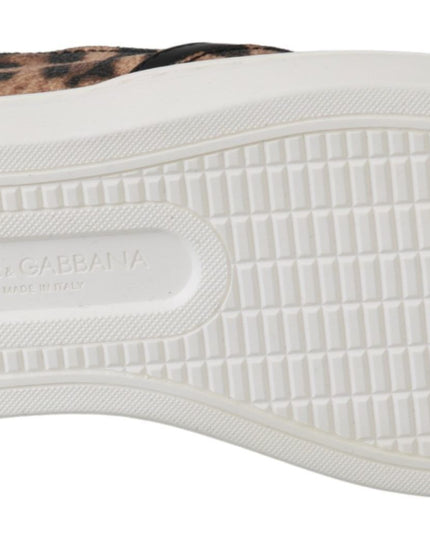 Dolce & Gabbana Leather Leopard #dgfamily Loafers Shoes