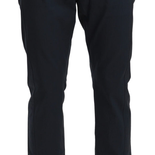 Dolce & Gabbana Brown Stripes Cropped Trousers Pants