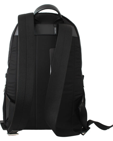 Dolce & Gabbana Black Golden Pig of the Year School Backpack