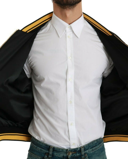 Dolce & Gabbana Black YEAR OF THE PIG Bomber Jacket