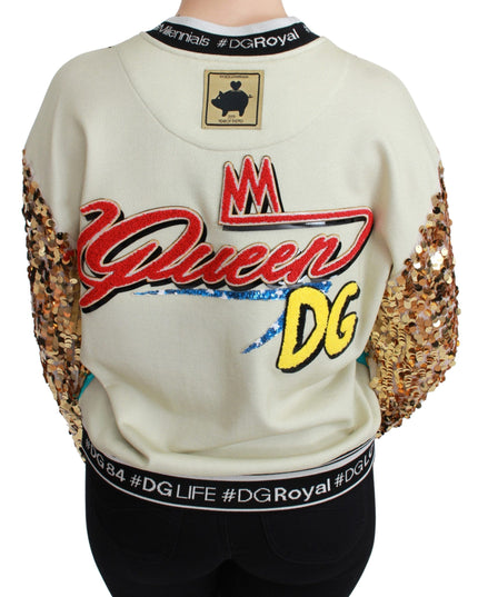 Dolce & Gabbana Year of the Pig Sequined Top  Sweater