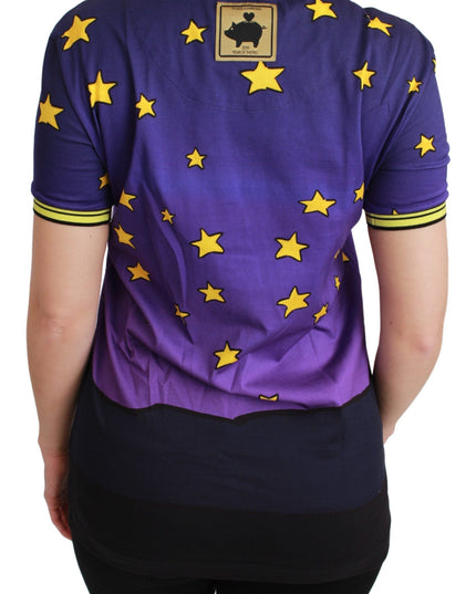 Dolce & Gabbana Purple YEAR OF THE PIG Top Cotton T-shirt