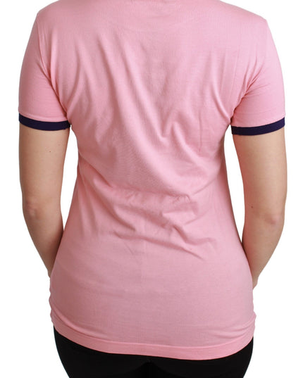 Dolce & Gabbana Pink YEAR OF THE PIG Top Cotton T-shirt