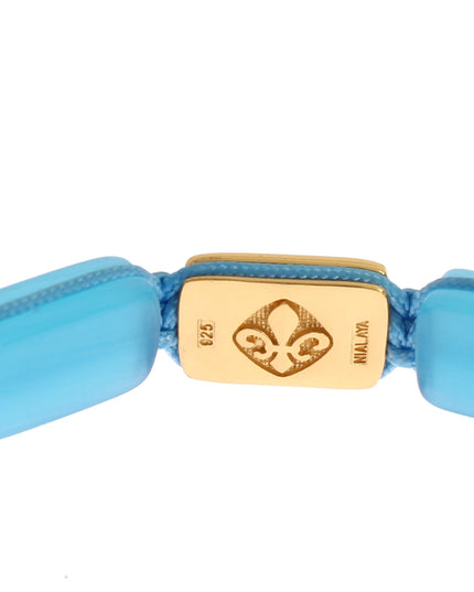 Nialaya CZ Opal 18K Gold 925 Bracelet