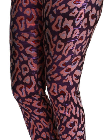 Dolce & Gabbana Multicolor Patterned Cropped High Waist Pants