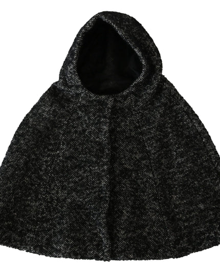 Dolce & Gabbana Gray Tweet Wool Kaftan Jacket Coat Top