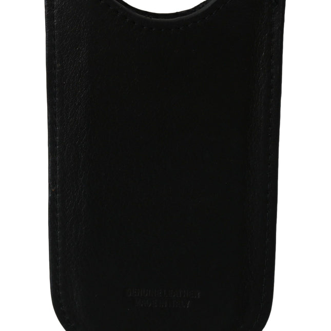 John Galliano Black Leather Multifunctional Men ID Bill Card Holder Wallet