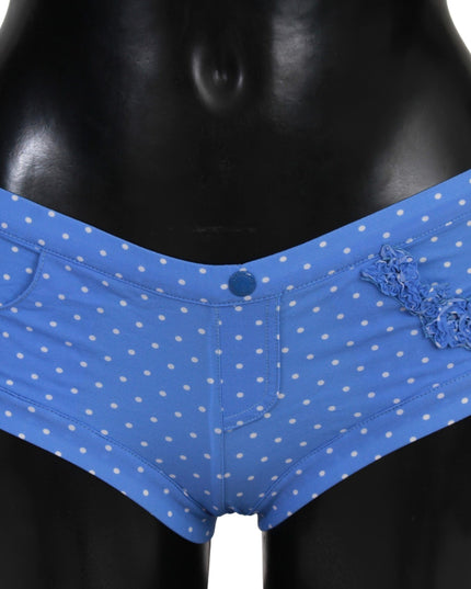 Ermanno Scervino Blue Shorts Beachwear Bikini Bottoms Swimsuit