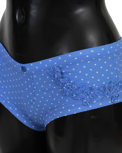 Ermanno Scervino Blue Shorts Beachwear Bikini Bottoms Swimsuit