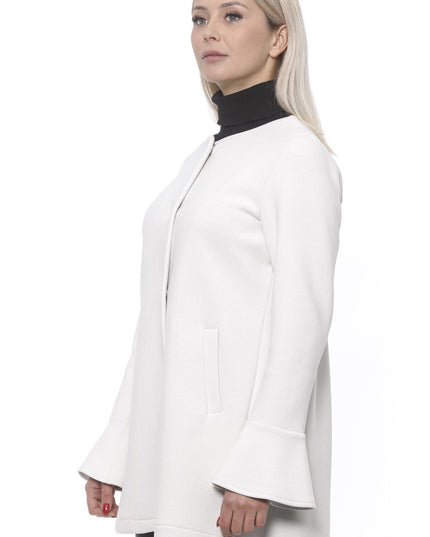 19V69 Italia White Neoprene Jacket & Coat