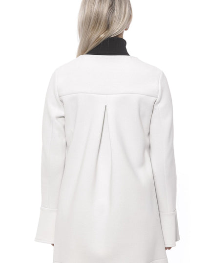 19V69 Italia White Neoprene Jacket & Coat