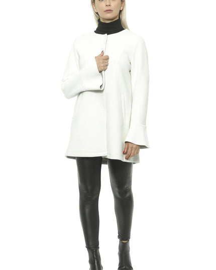 19V69 Italia White Neoprene Jacket & Coat