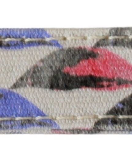 Costume National White Ring Branded Textile  Keychain