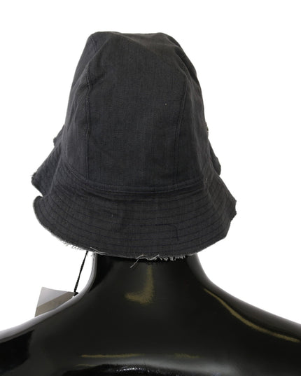 Costume National Black Washed Wide Brim Outdoor Bucket Hat
