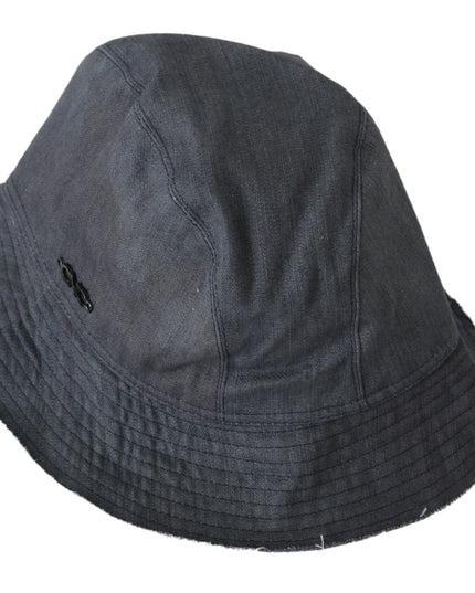 Costume National Black Washed Wide Brim Outdoor Bucket Hat
