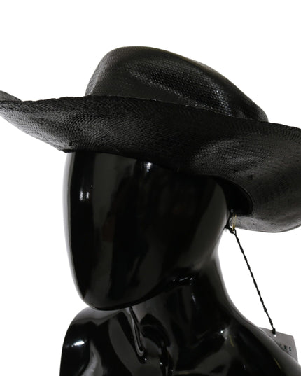 Costume National Black Wide Brim Cowboy Solid Hat