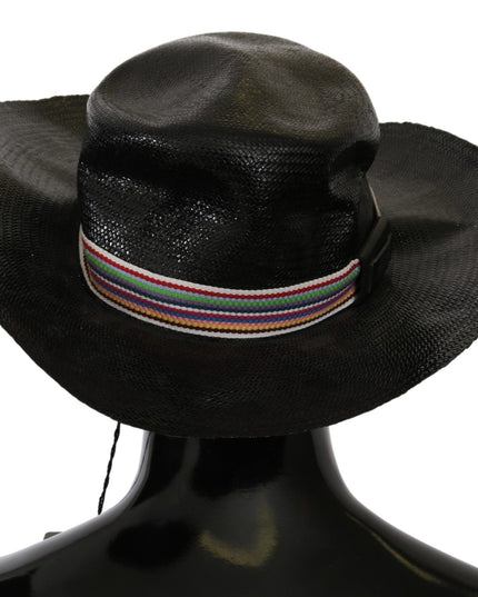 Costume National Black Wide Brim Cowboy Solid Hat
