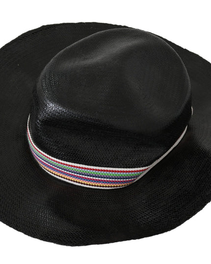 Costume National Black Wide Brim Cowboy Solid Hat