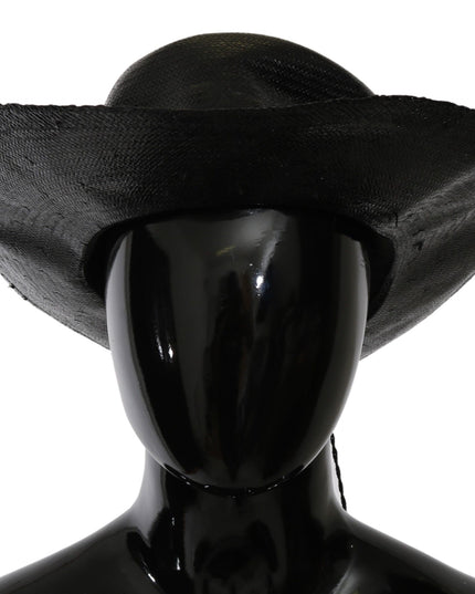Costume National Black Wide Brim Cowboy Solid Hat