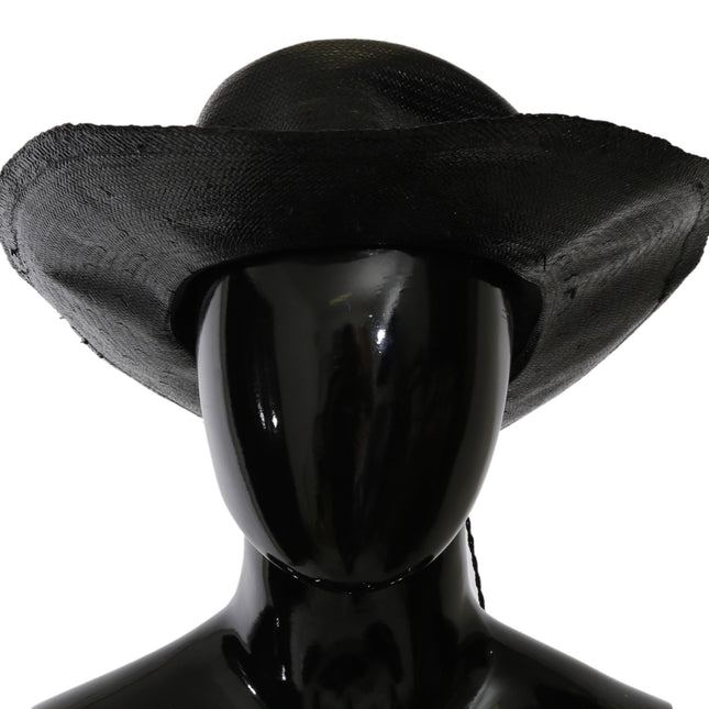 Costume National Black Wide Brim Cowboy Solid Hat
