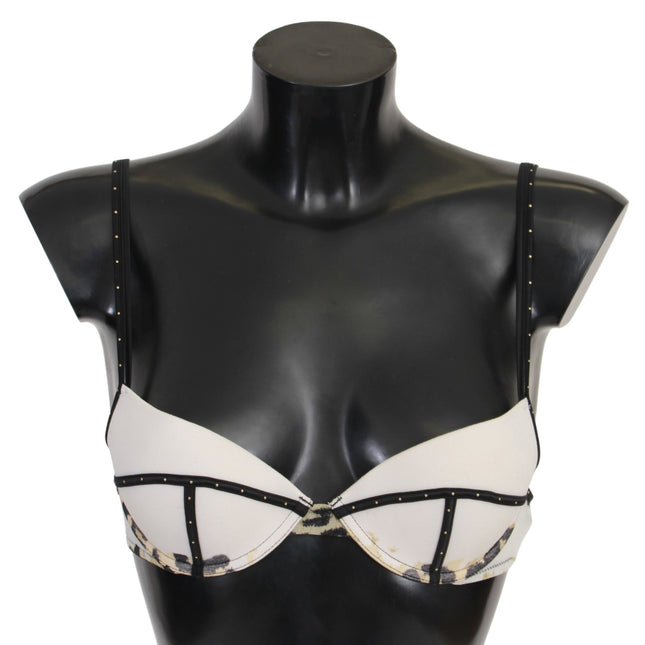Just Cavalli White Polyester Spandex Push Up Bra Underwear