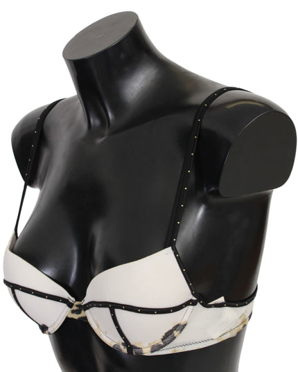 Just Cavalli White Polyester Spandex Push Up Bra Underwear