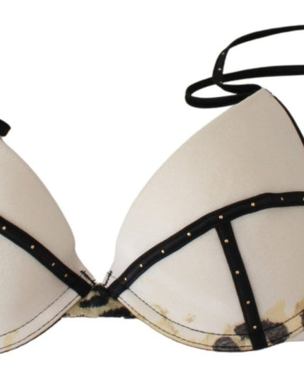 Just Cavalli White Polyester Spandex Push Up Bra Underwear