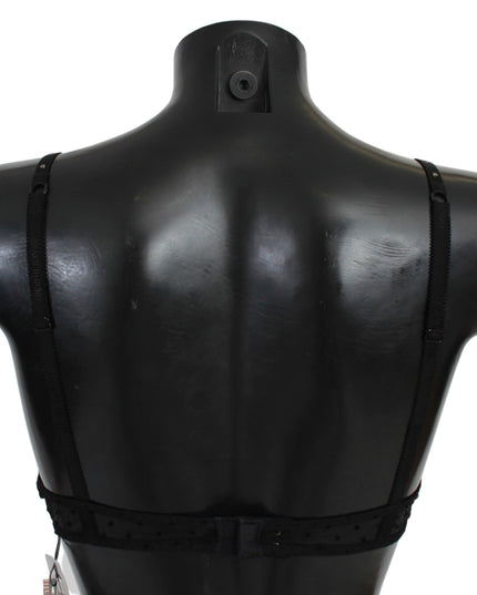 Roberto Cavalli Black Pink Lace Push Up Bra Underwear