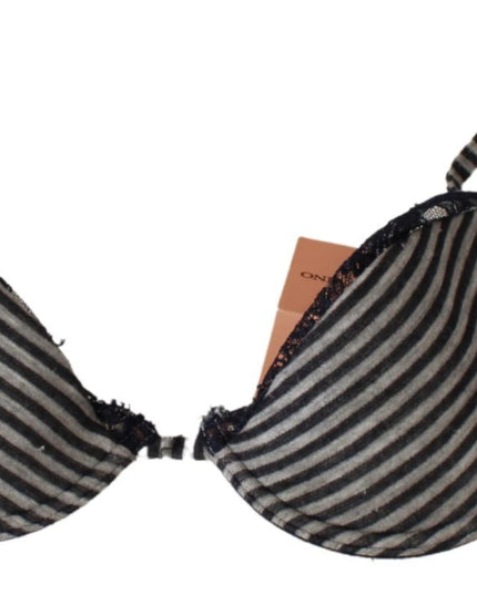 Ermanno Scervino Blue Stripes Lace Reggiseno Bra Underwear