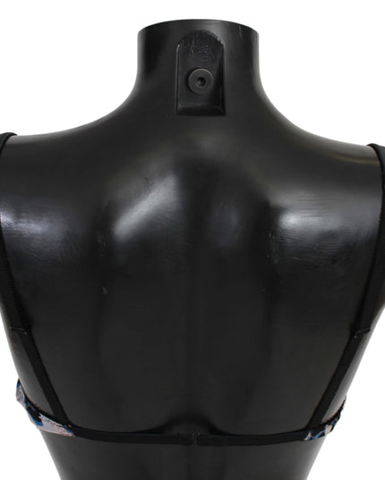 Roberto Cavalli Black Lace Reggiseno Nylon Bra Underwear