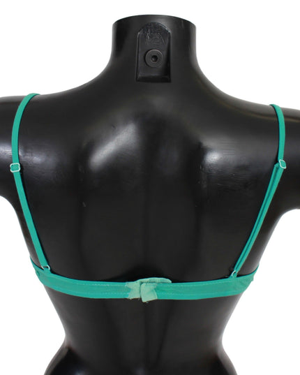 Ermanno Scervino Green Push Up Bra 100% Cotton Underwear