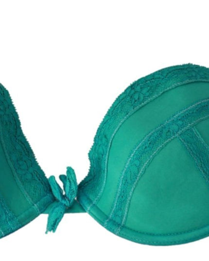 Ermanno Scervino Green Push Up Bra 100% Cotton Underwear