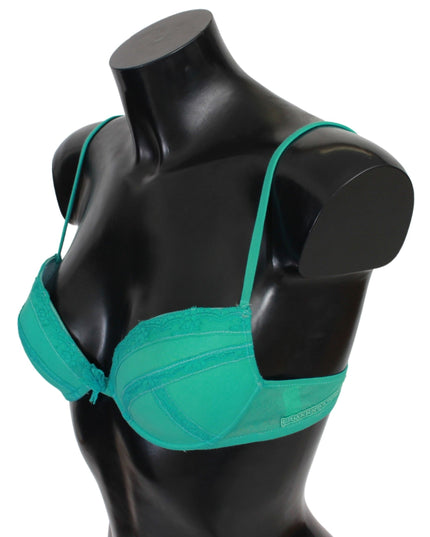 Ermanno Scervino Green Push Up Bra 100% Cotton Underwear
