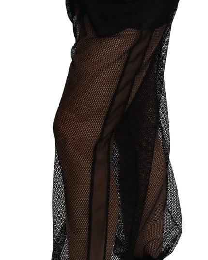 Dolce & Gabbana Black See Through Jogger Polyester Pants