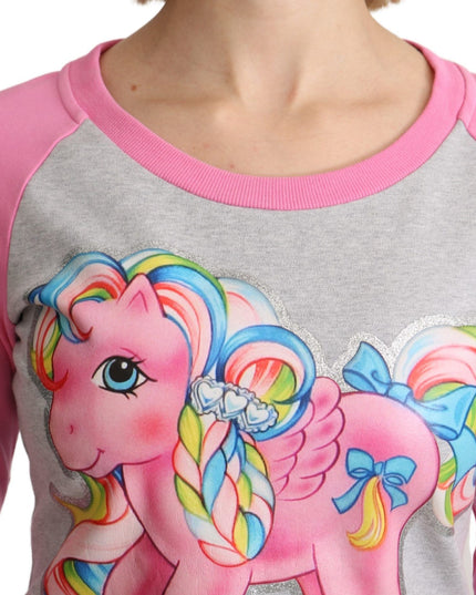 Moschino Gray My Little Pony Top Sweater Dress