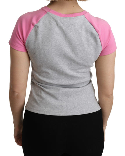 Moschino Gray and pink Cotton T-shirt My Little Pony Top