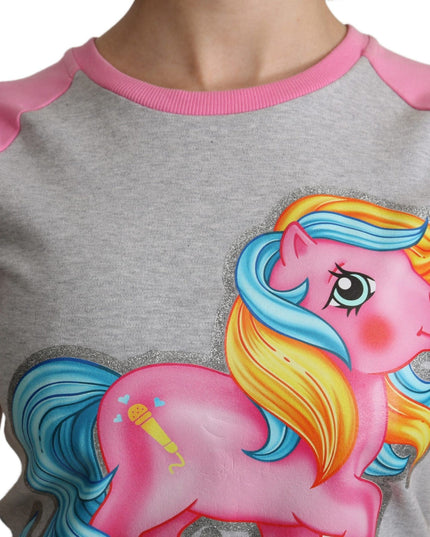 Moschino Gray and pink Cotton T-shirt My Little Pony Top