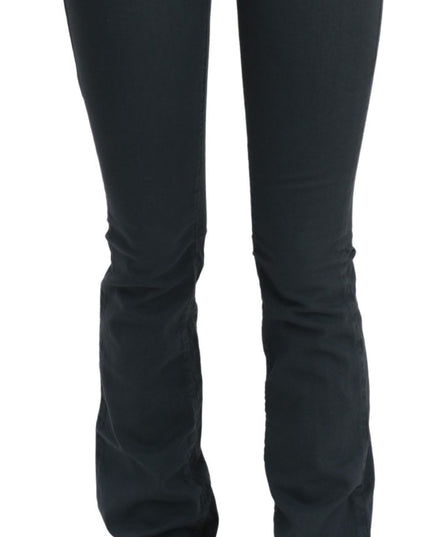 John Galliano Gray Mid Waist Slim Flared Denim Trouser Jeans