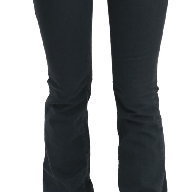 John Galliano Gray Mid Waist Slim Flared Denim Trouser Jeans