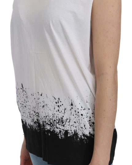 Dsquared² White Sleeveless T-shirt Tank Cotton Top