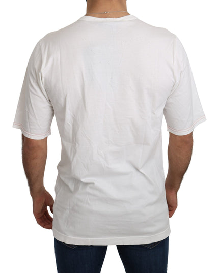 Dolce & Gabbana White Leopard Royal Top T-shirt