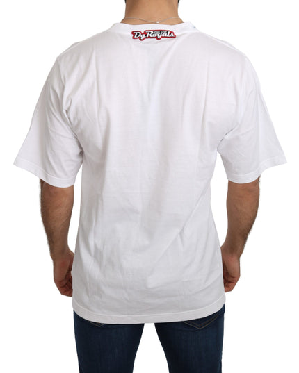 Dolce & Gabbana White Love Panda Print Top T-shirt