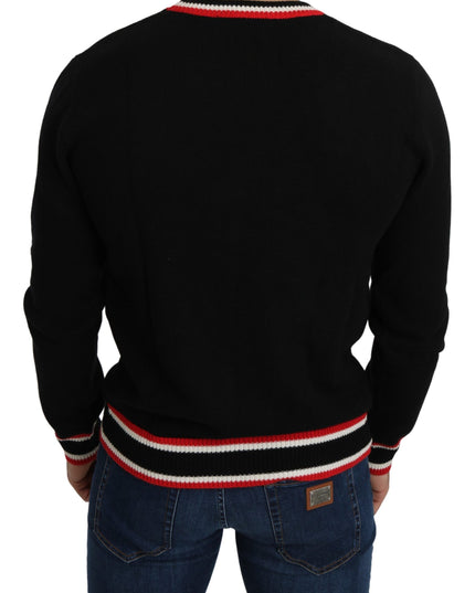 Dolce & Gabbana Black Cashmere Pig of the Year Pullover Sweater