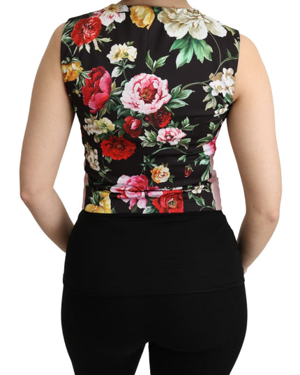 Dolce & Gabbana Pink Sleeveless Waistcoat Vest Cotton Top