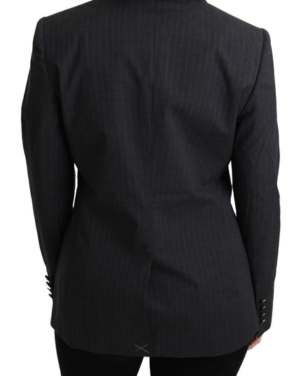 Dolce & Gabbana Gray Single Breasted Blazer Cotton Jacket
