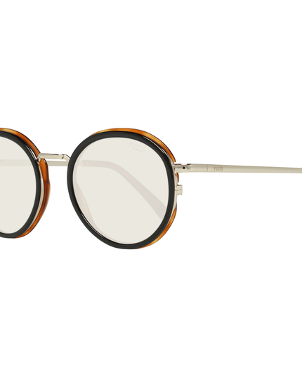 Emilio Pucci Black Metal & Plastic Sunglasses